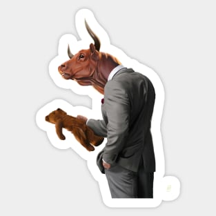 Bull Sticker